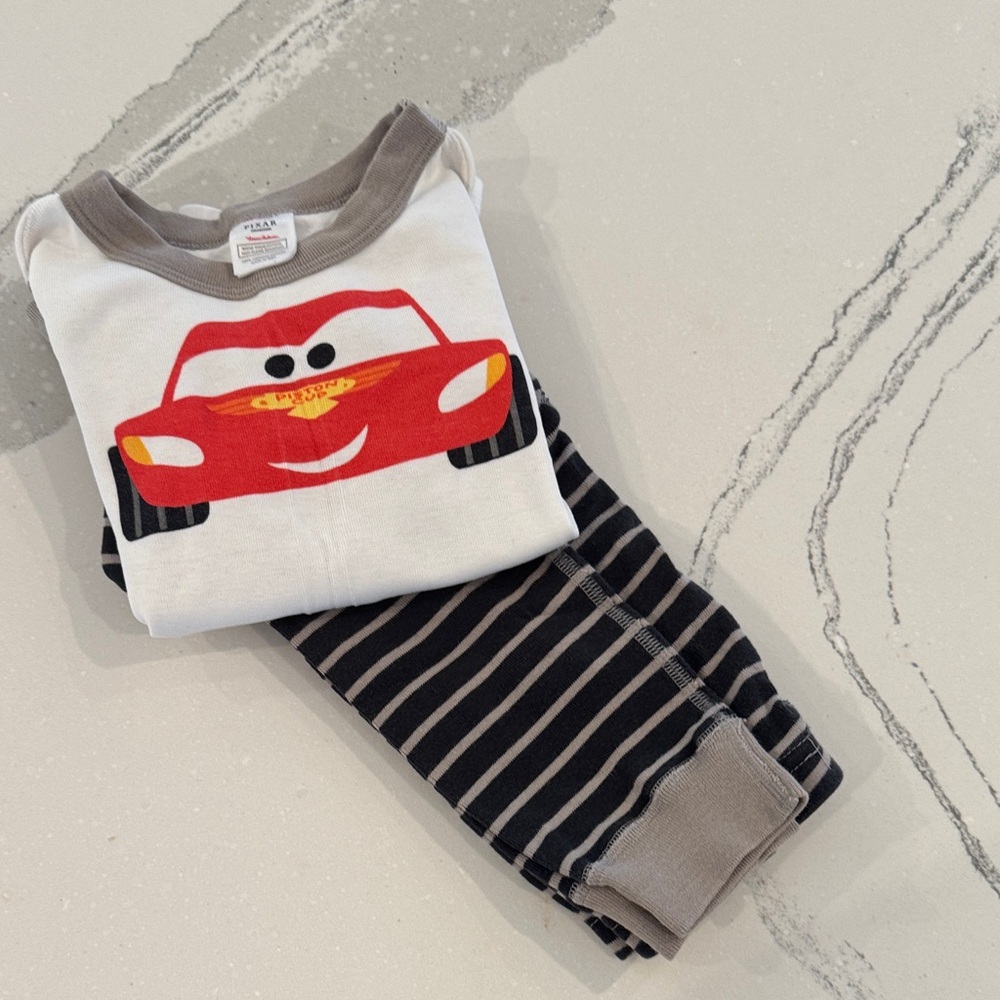 Kids' Car Print Pajama Set